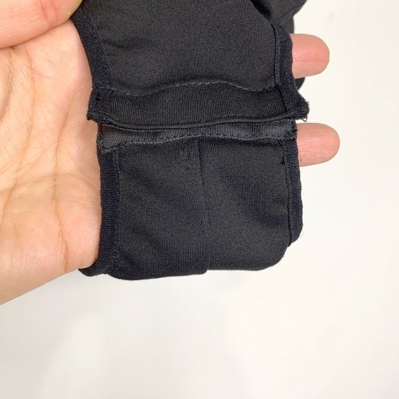 SB BY SHERI BODELL Black Sheer Panel V-Neck Bodysuit Sz S - Picture 6 of 8